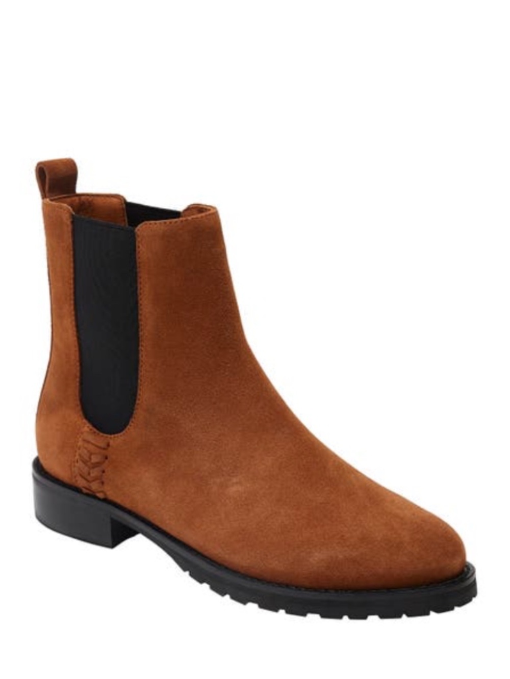 Jack Rogers Brown Suede Leather Chelsea Ankle Boots Booties 6.5 NEW